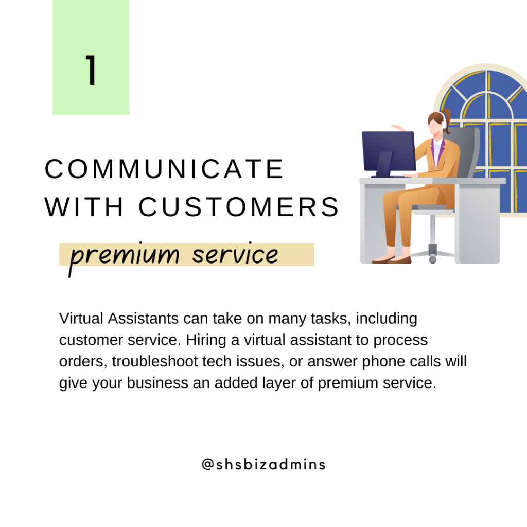 one way virtual assistants alleviate stress, communicate with customers on your behalf